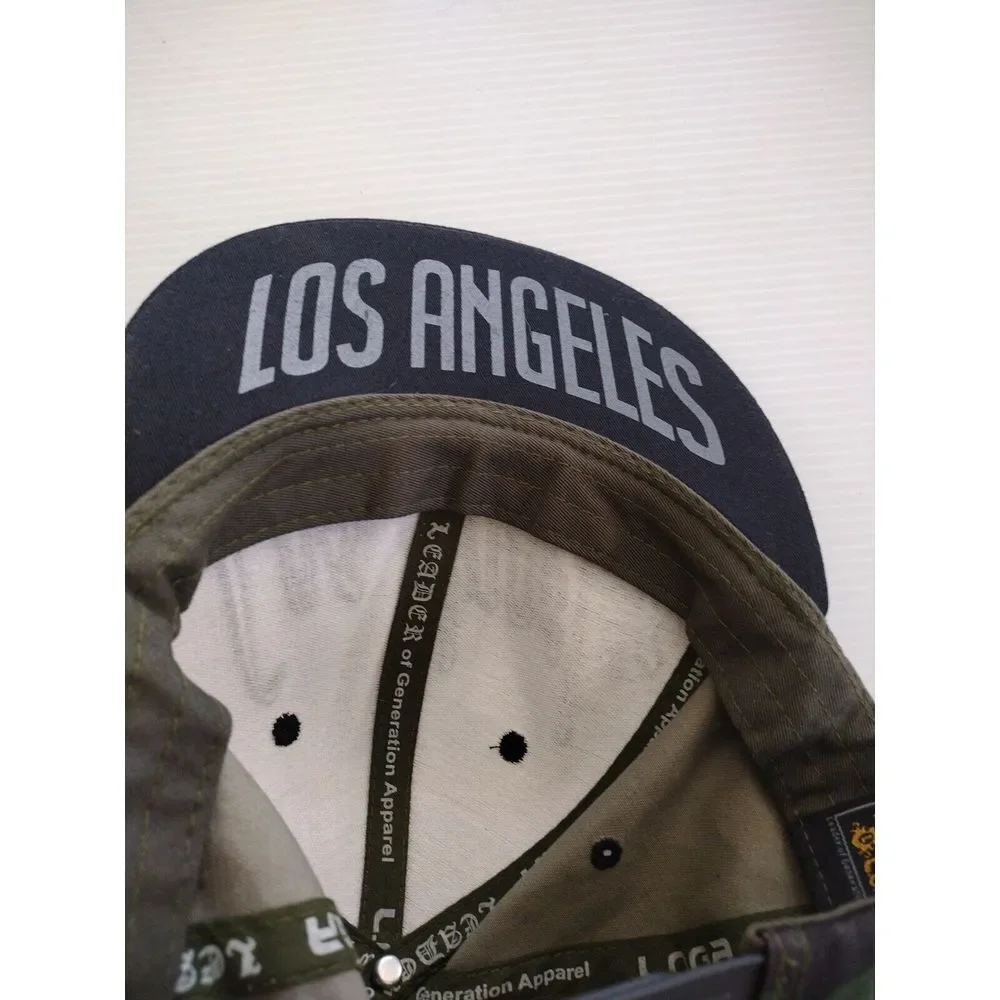 L.O.G.A. Baseball Hat Cap Unisex One Size Camo Embroidered Los Angeles‎